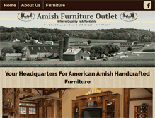 Tablet Screenshot of amishfurnitureoutletinc.com